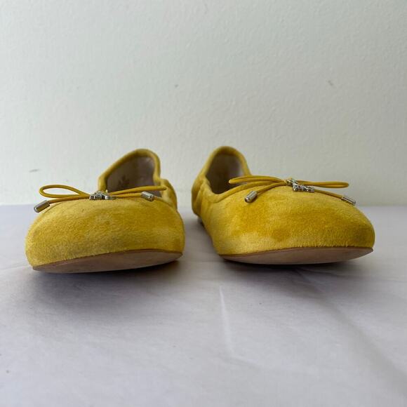 Sam Edelman Felicia Dijon Yellow Suede Ballet Flats Size 6.5 - Picture 6 of 9